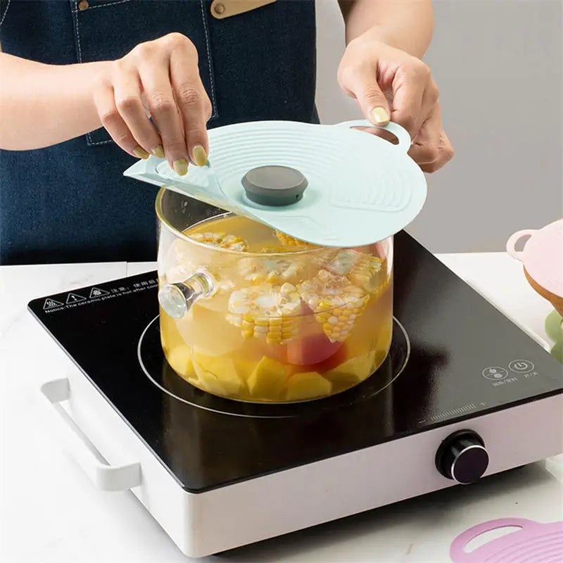 Universal Silicone Sealing Lids – Reusable, Self-Sealing, Heat-Resistant Covers for Pots, Pans & Bowls