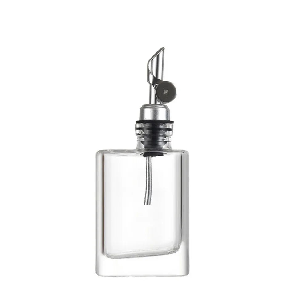 Elegant Glass Olive Oil & Vinegar Dispenser – Stainless Steel Pourer | 200ml & 280ml Sizes