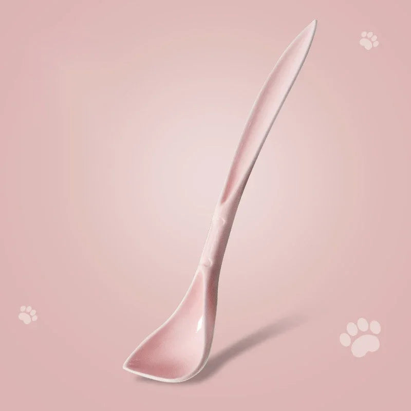 2-in-1 Silicone Pet Food Cover & Spoon Set – Keeps Pet Food Fresh, Mess-Free, and Easy to Serve