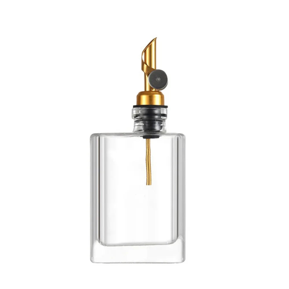 Elegant Glass Olive Oil & Vinegar Dispenser – Stainless Steel Pourer | 200ml & 280ml Sizes
