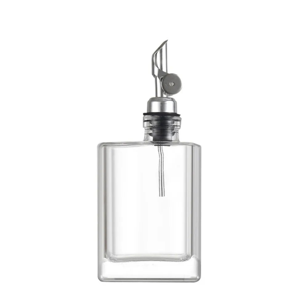 Elegant Glass Olive Oil & Vinegar Dispenser – Stainless Steel Pourer | 200ml & 280ml Sizes